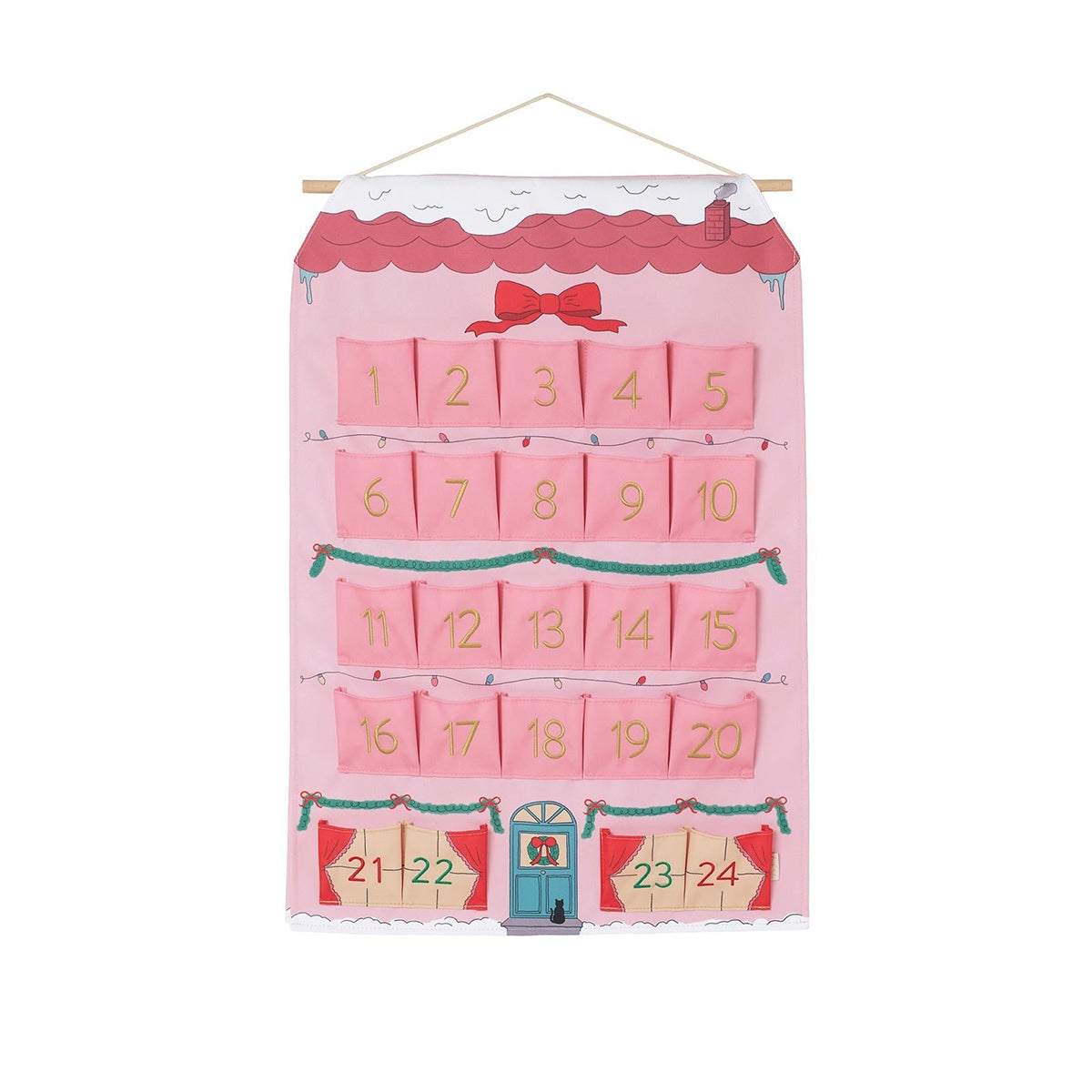 Rockahula - hübscher Adventskalender "Dolls House", 62 x 38 cm