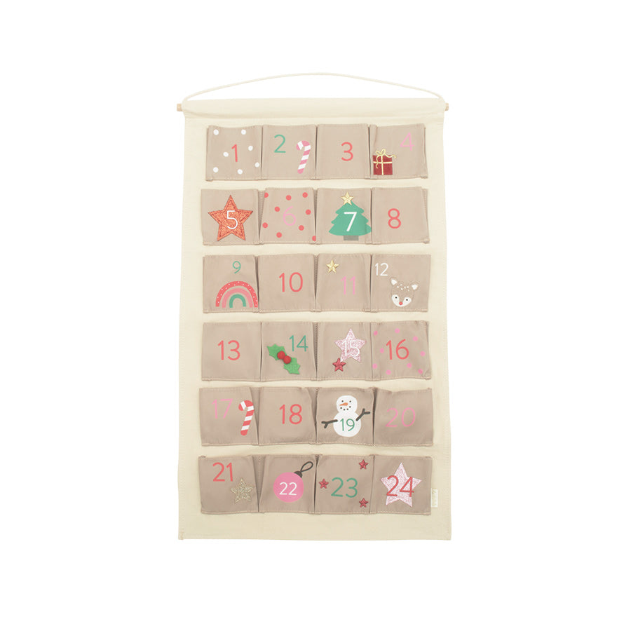 Rockahula - hübscher Adventskalender "Jolly Christmas", 62 x 38 cm
