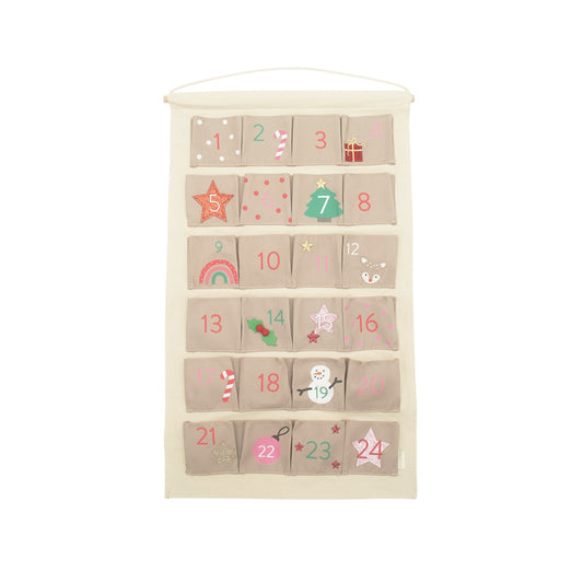 Rockahula - hübscher Adventskalender "Jolly Christmas", 62 x 38 cm