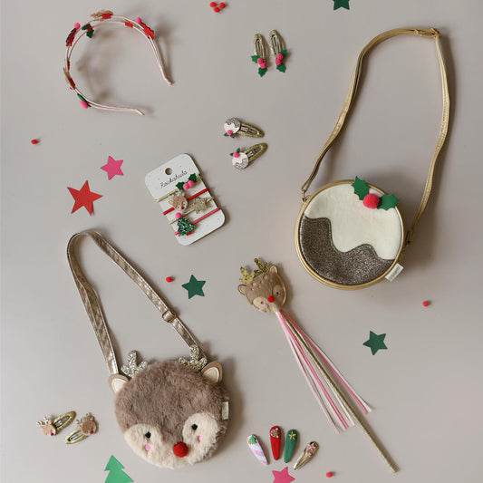 Rockahula - Haargummis "Festive Christmas", 4er Set