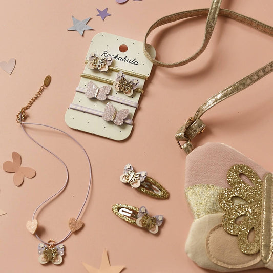 Rockahula - Haargummis "Fairytale Butterfly", 4er Set