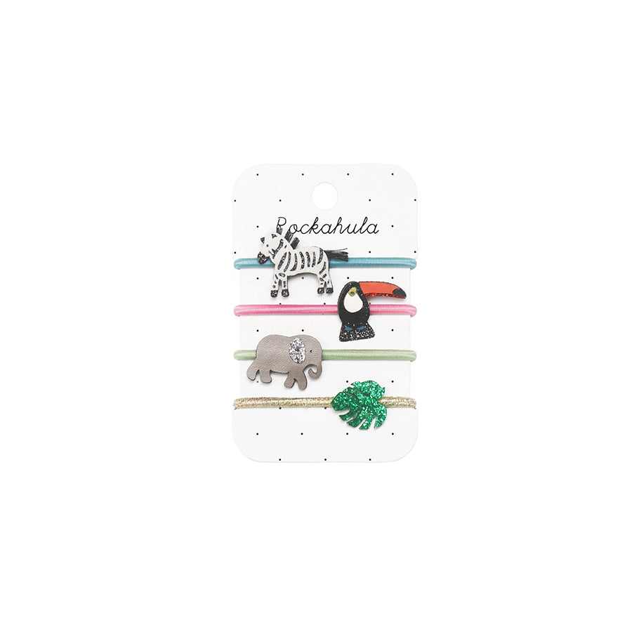 Rockahula - Haargummis "Safari Friends", 4er Set
