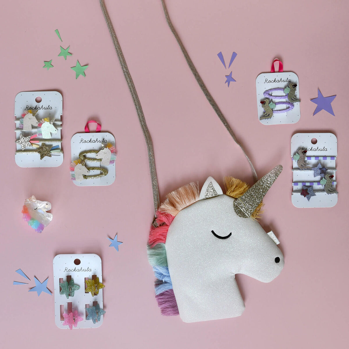 Rockahula - Haarklammer "Rainbow Unicorn"