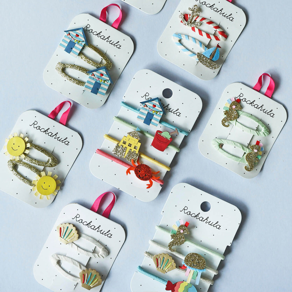Rockahula - Haarspangen "Rainbow Seahorse", 2er Set