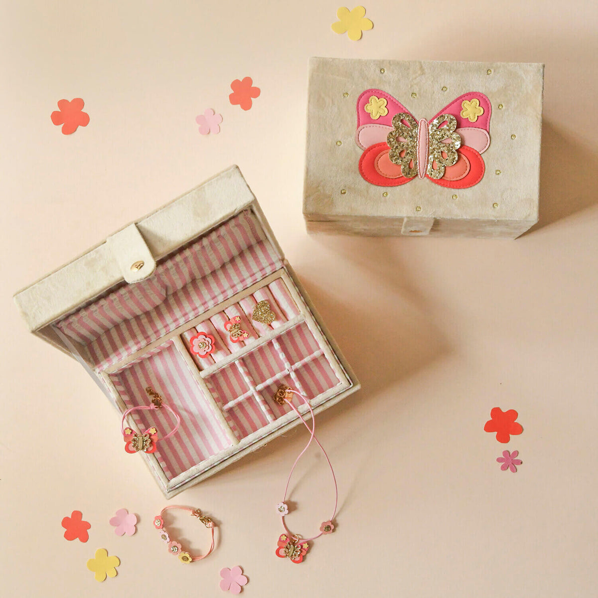 Rockahula - Ringe "Bella Butterfly", 3er Set