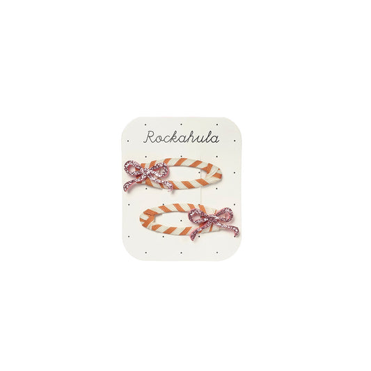 Rockahula - Haarspangen "Glitter Bow", 2er Set