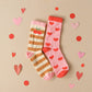 Rockahula - Socken für Kinder "Stripy Cherry", 2er Pack, Bio-Baumwolle