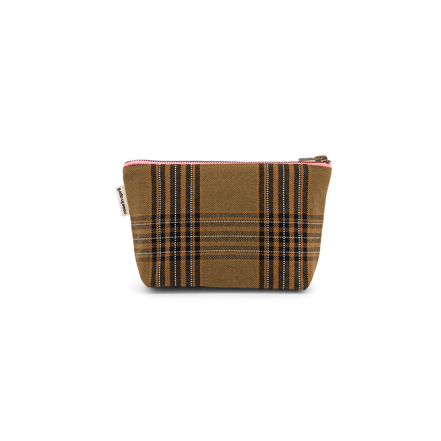 Rose in April – 2-in-1 Geldbörse & Kosmetiktasche "Tartan"