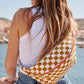BAUCHTASCHE CHECK CARAMEL