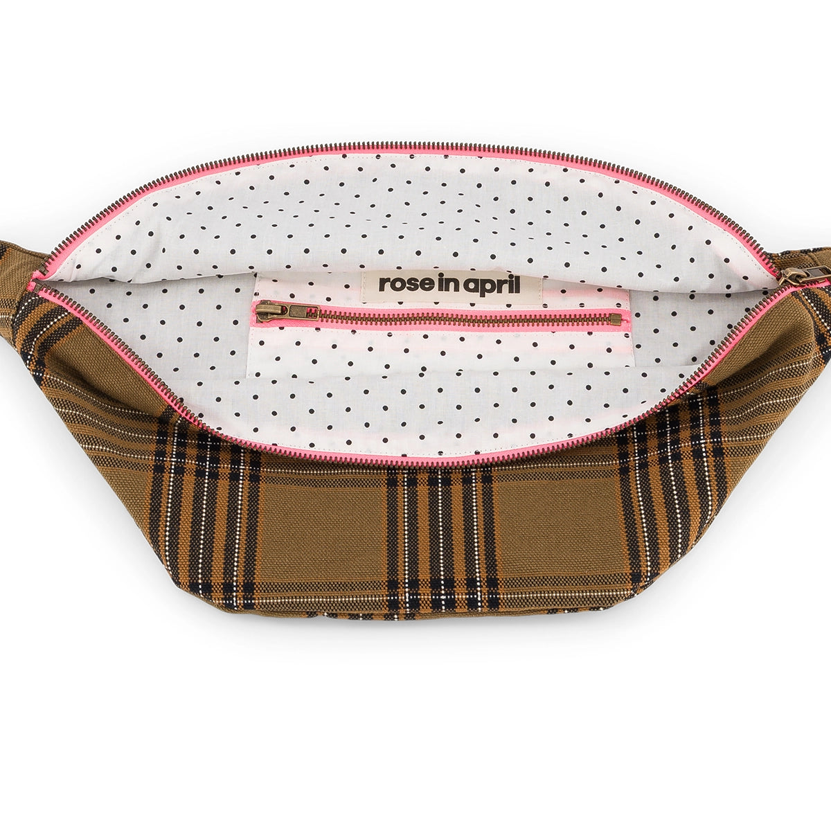 Rose in April - Bauchtasche, Gürteltasche "Tartan", Schultertasche