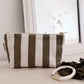 Rose in April – 2-in-1 Geldbörse & Kosmetiktasche "Stripes Olive"