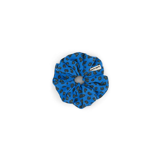 Rose in April - Haargummi "Scrunchie Leopard Greek Blue"