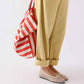 Rose in April - Tasche / Strandtasche / Shopper "Stripes Tomato"