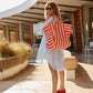 Rose in April - Tasche / Strandtasche / Shopper "Tomato / Candy Pink"