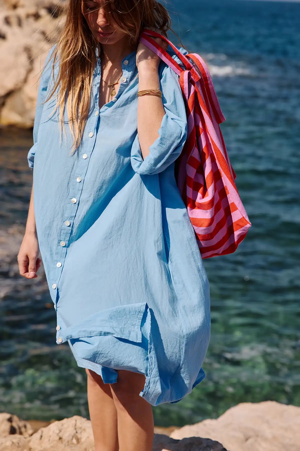 Rose in April - Tasche / Strandtasche / Shopper "Stripes Orchid"