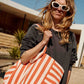 Rose in April - Tasche / Strandtasche / Shopper "Stripes Tomato"