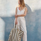 Rose in April - Tasche / Strandtasche / Shopper "Stripes Olive"