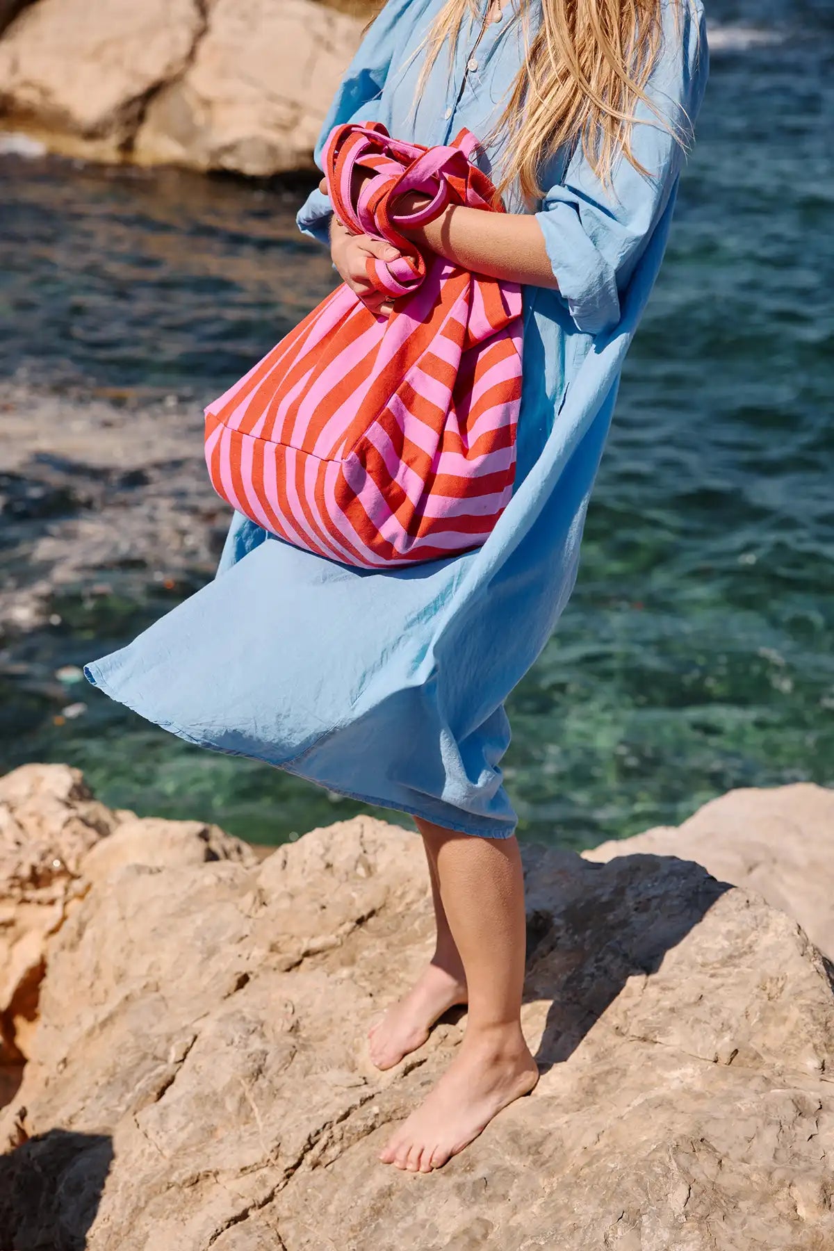 Rose in April - Tasche / Strandtasche / Shopper "Stripes Orchid"
