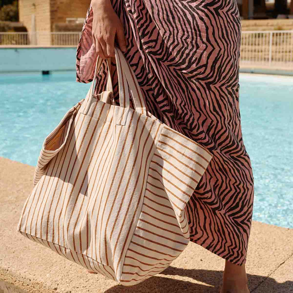 Rose in April - Tasche / Strandtasche / Shopper "Tennis Pecan"