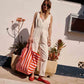 Rose in April - Tasche / Strandtasche / Shopper "Tomato / Candy Pink"