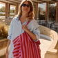 Rose in April - Tasche / Strandtasche / Shopper "Stripes Orchid"