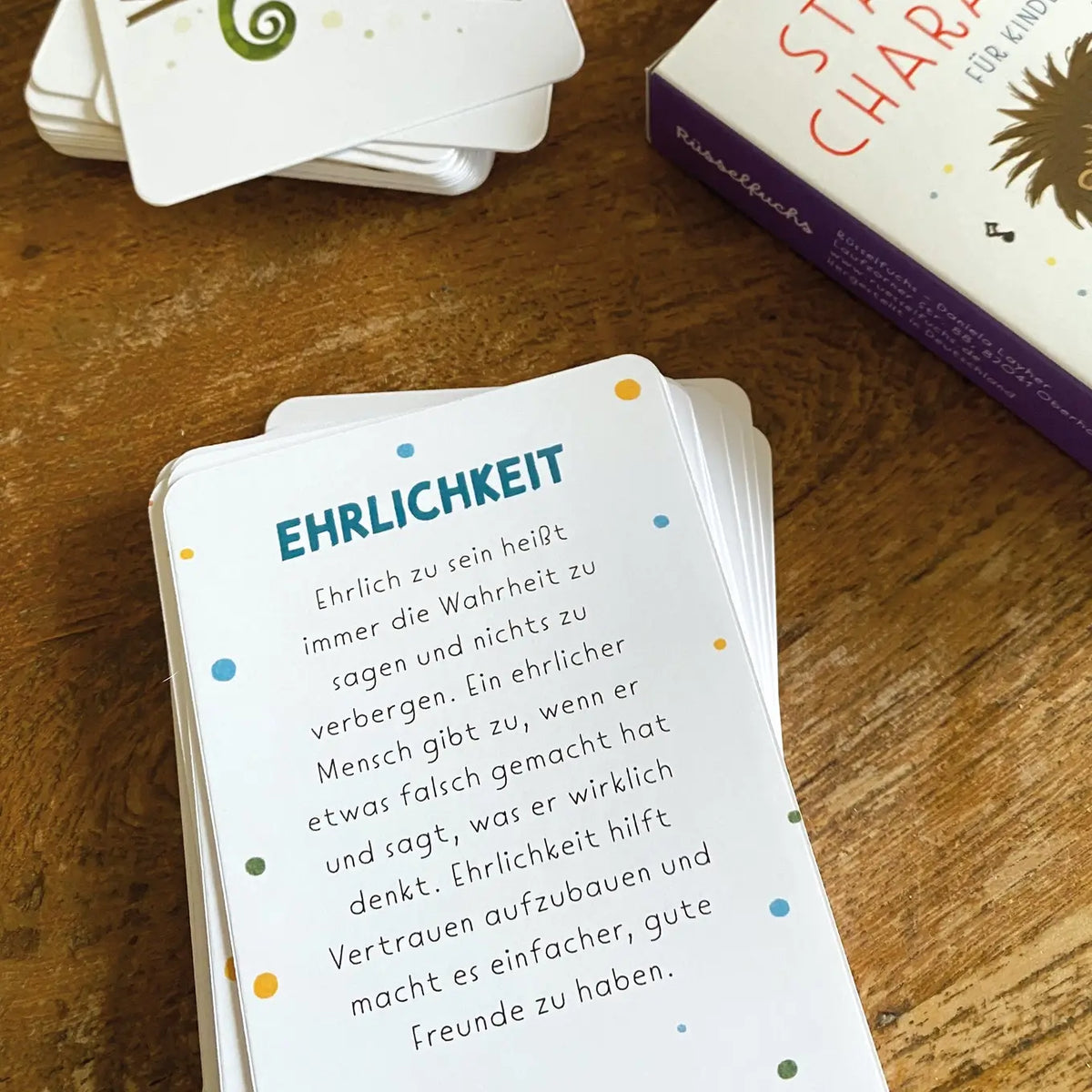 Rüsselfuchs – Stärkekarten für Kinder "Starker Charakter"