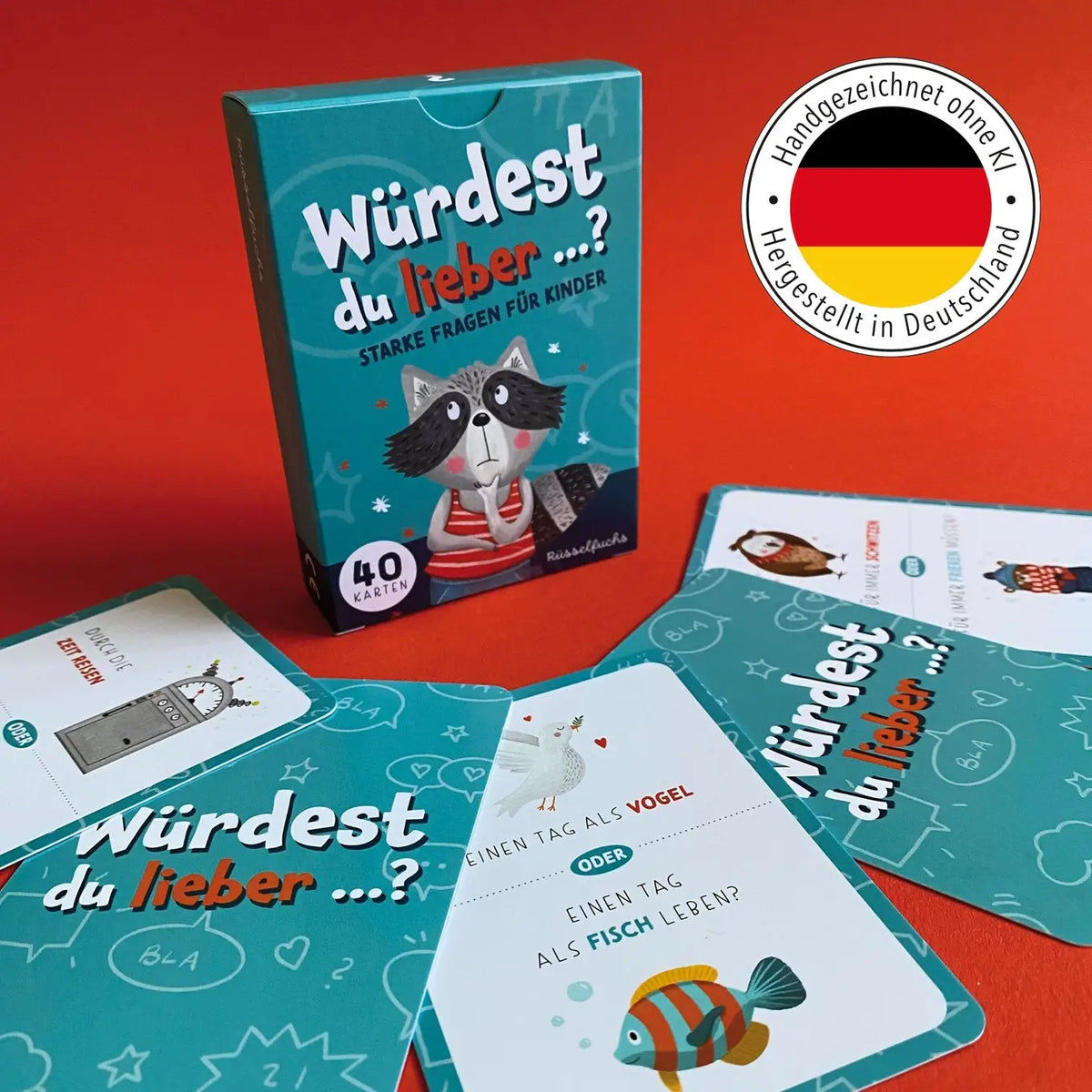 Rüsselfuchs – Würdest du lieber ...? Kartenspiel | Starke Fragen für Kinder