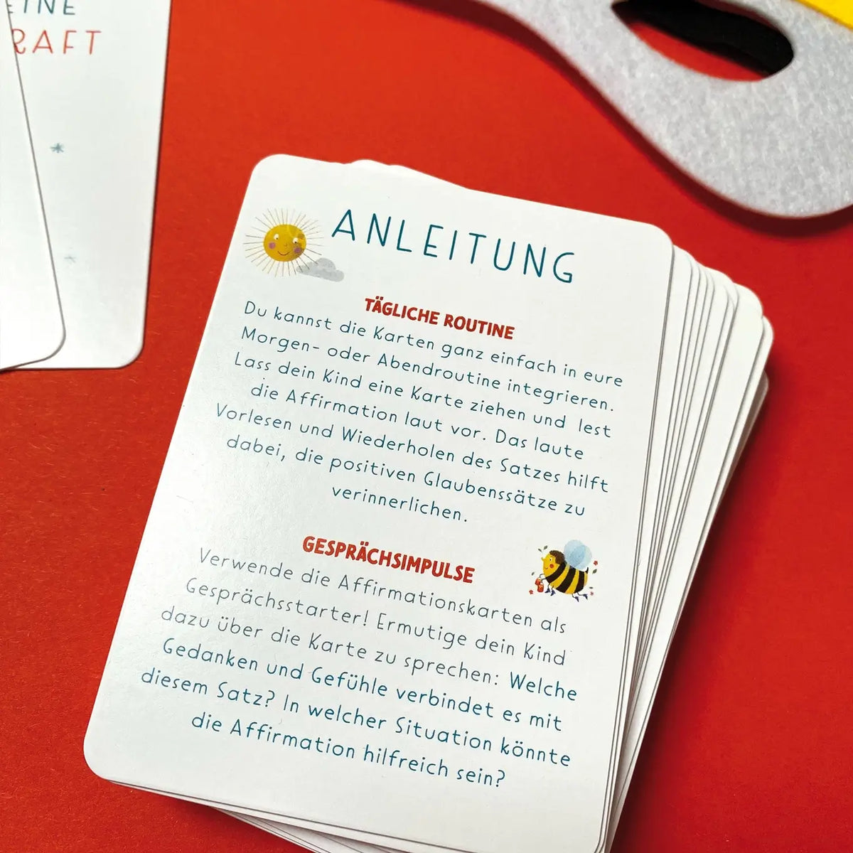 Rüsselfuchs – Affirmationskarten für Kinder "Starke Gedanken"
