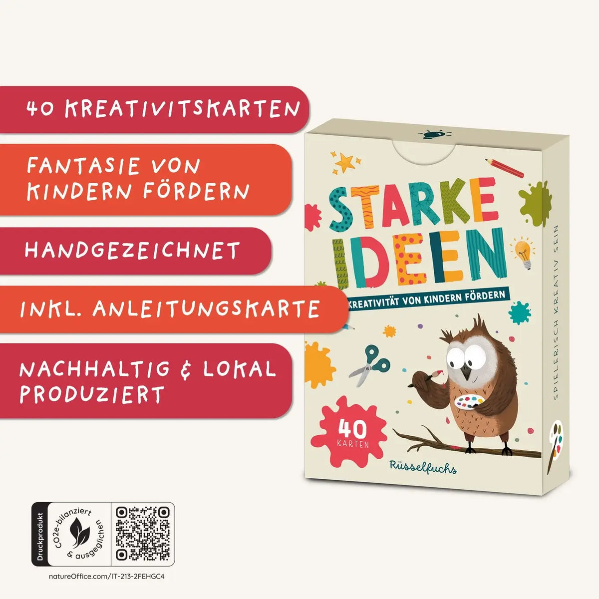 Rüsselfuchs – Kreativitätskarten für Kinder "Starke Ideen"