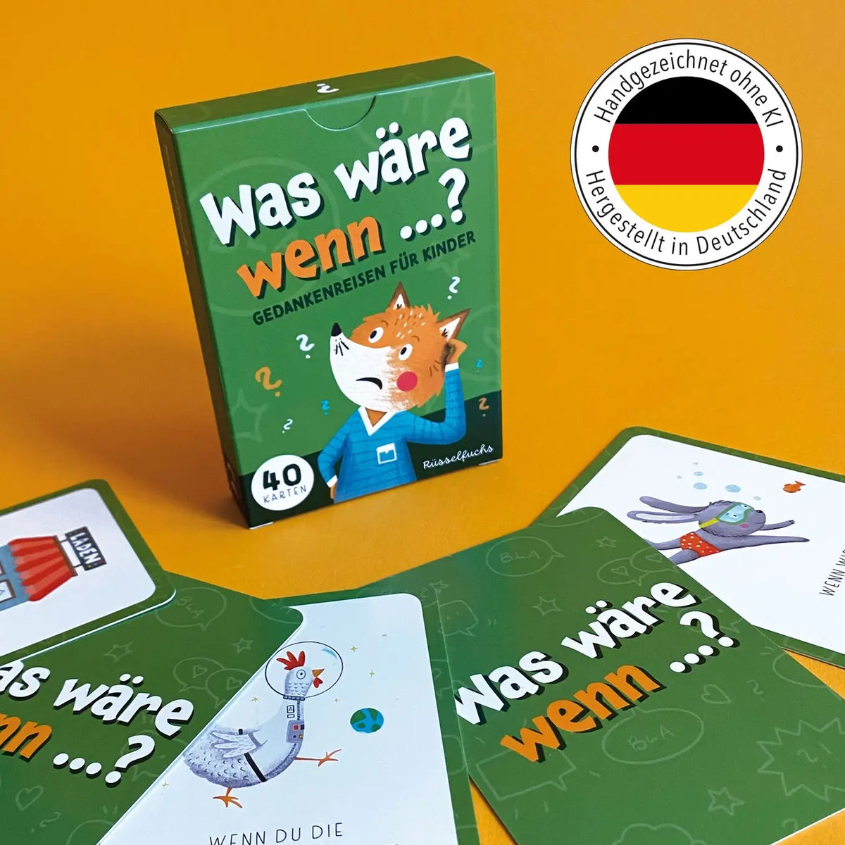 Rüsselfuchs – Was wäre wenn ...? Kartenspiel | Gedankenreisen für Kinder