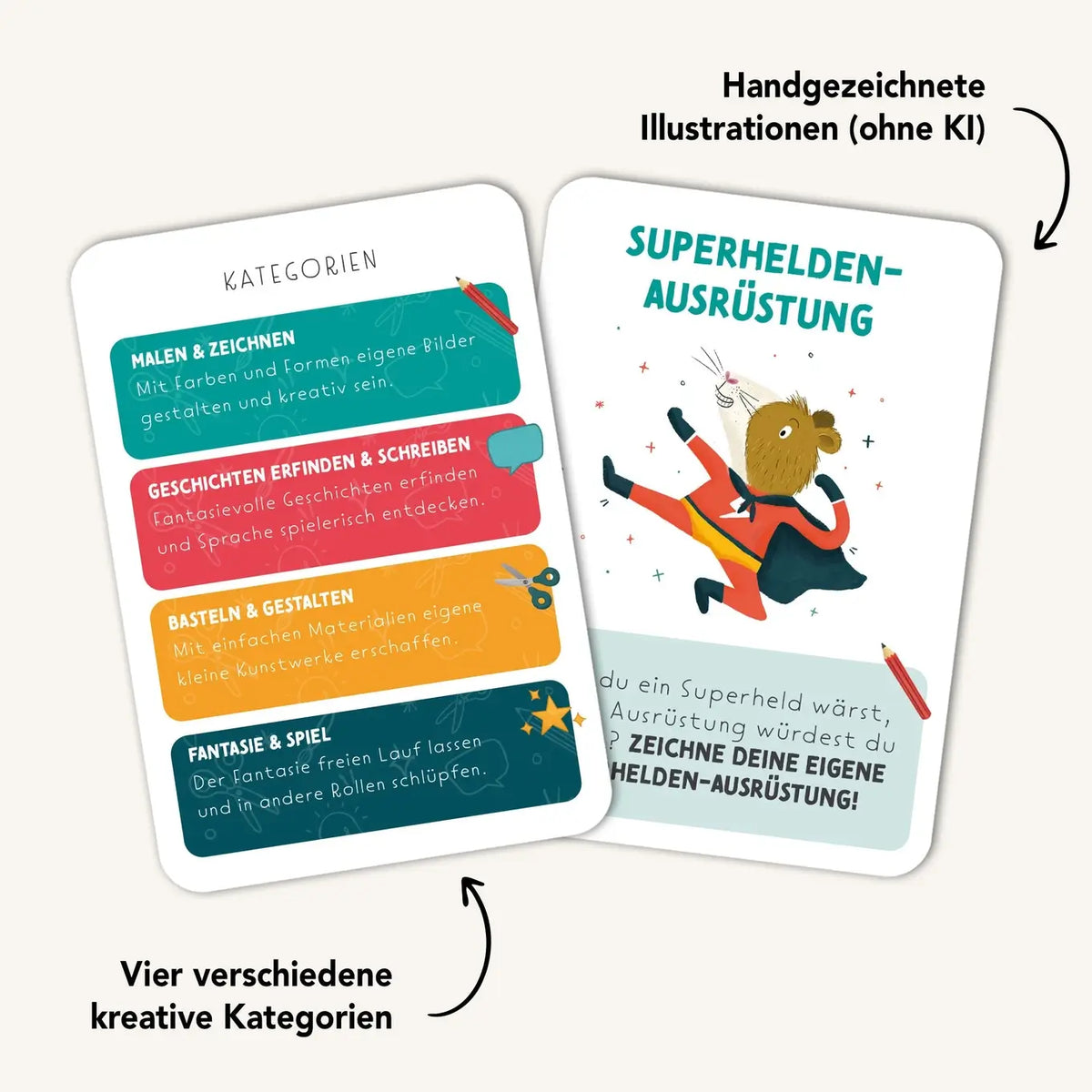 Rüsselfuchs – Kreativitätskarten für Kinder "Starke Ideen"