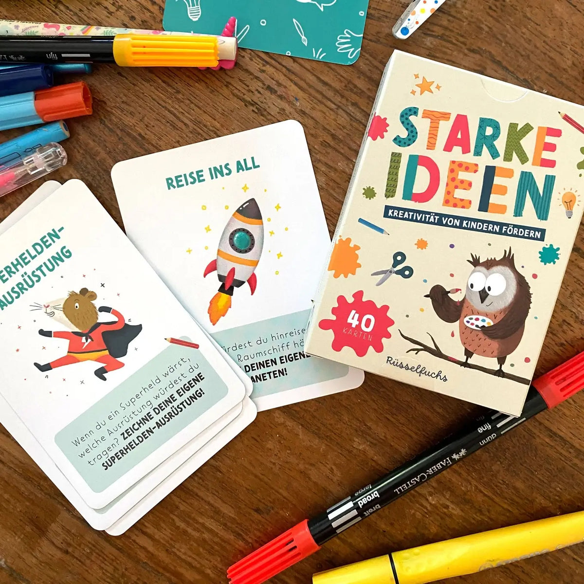 Rüsselfuchs – Kreativitätskarten für Kinder "Starke Ideen"