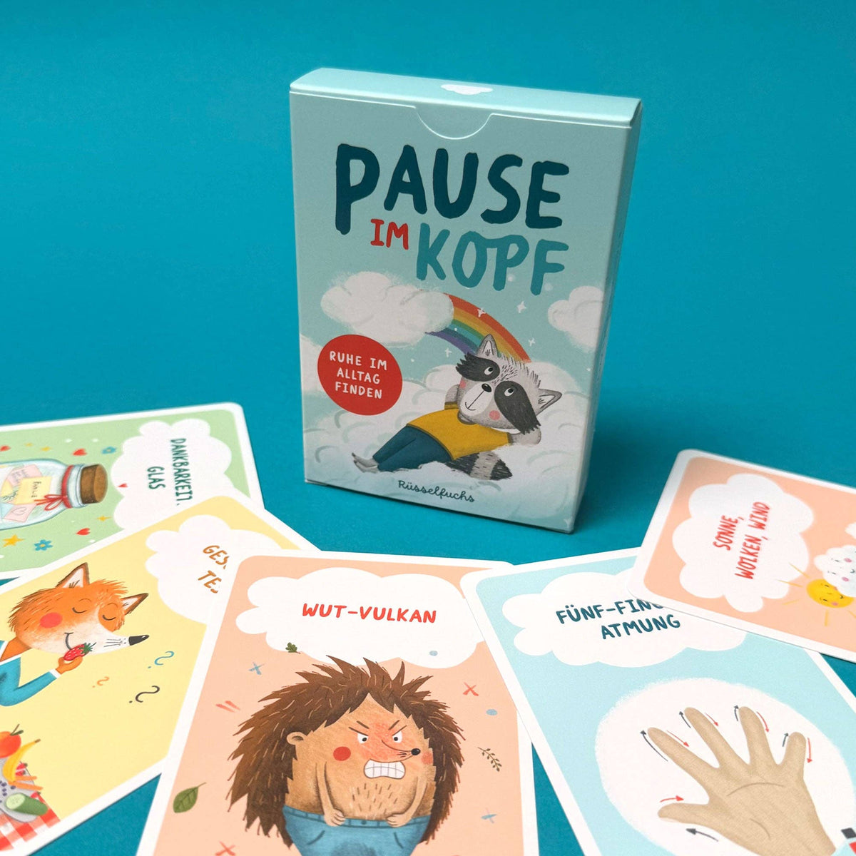 Rüsselfuchs – 40 Achtsamkeitskarten „Pause im Kopf“ für Kinder
