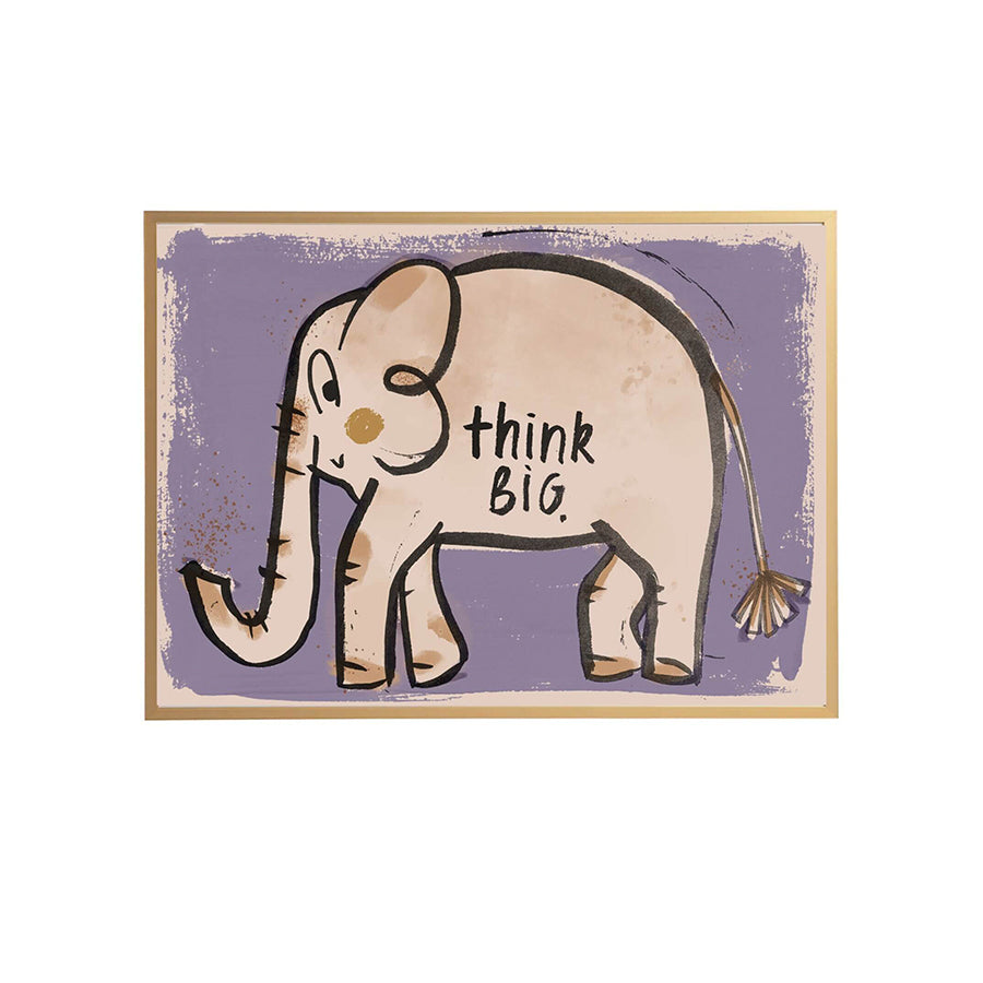 POSTER ELEFANT THINK BIG, 50 x 70 CM