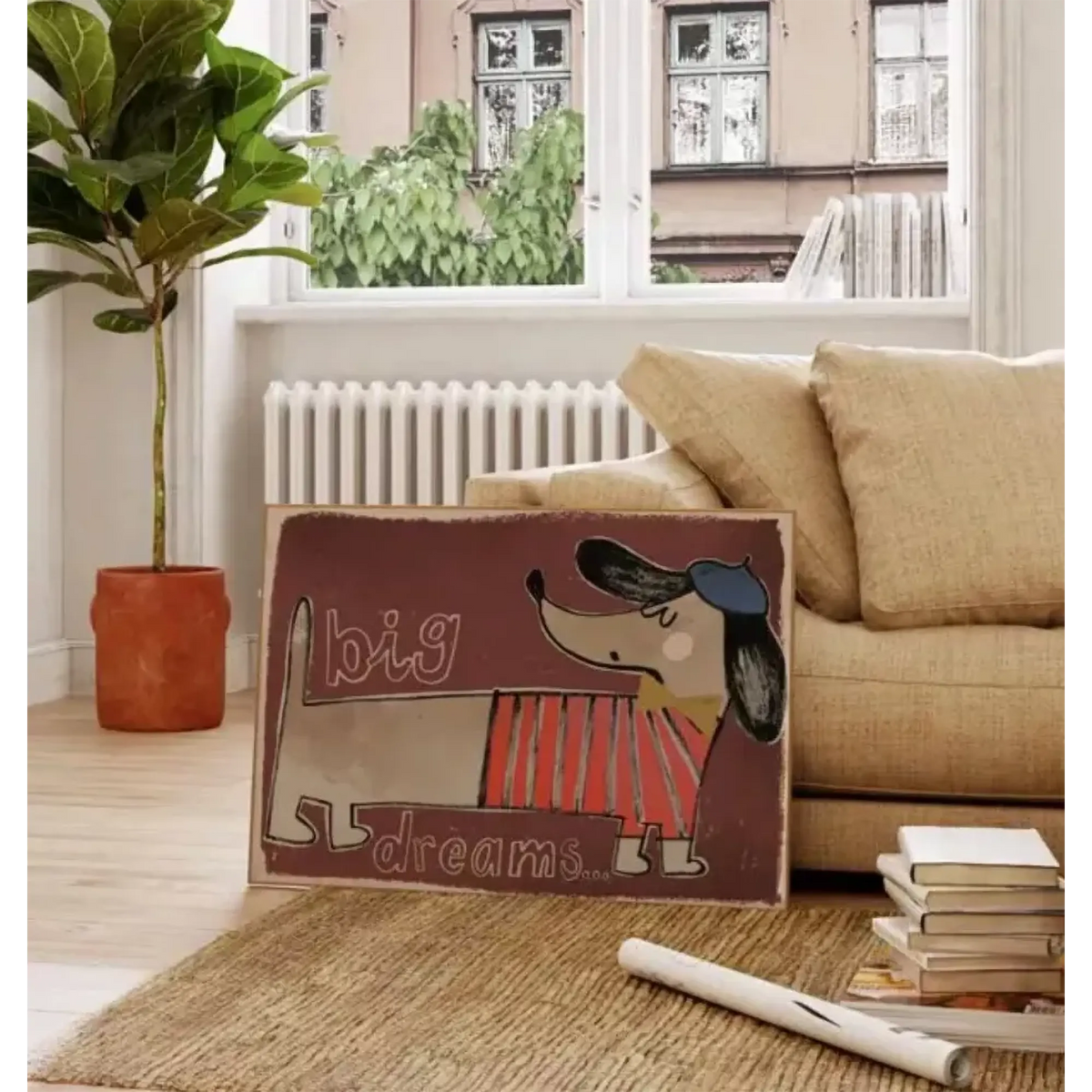 Studio Loco - Poster "Dachshund" 50x70 cm, Dackel