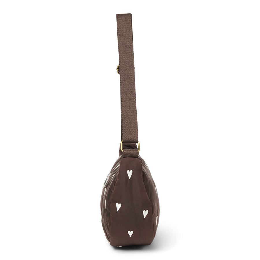 Studio Noos - Tasche "Adult Fanny Pack – Brown Hearts", Bauchtasche