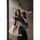 Studio Noos - Mom Bag "Teddy Ecru Hearts" - Wickeltasche, Shopper