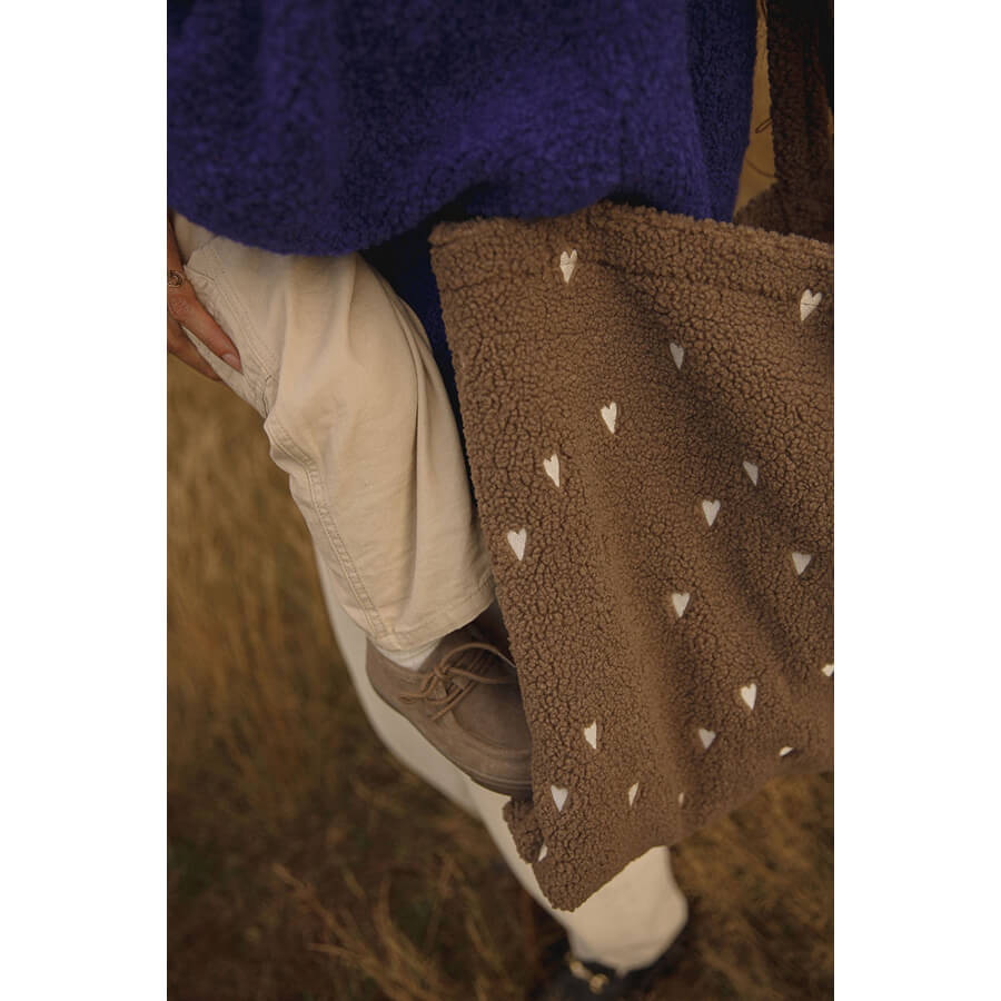 MOM BAG - TEDDY BROWN HEARTS