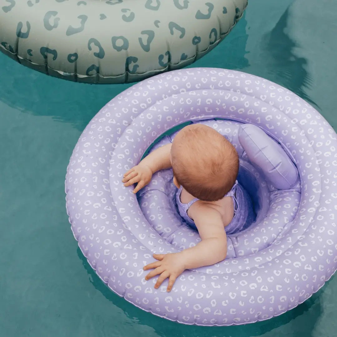 BABY SCHWIMMRING LEOPARD LILAC