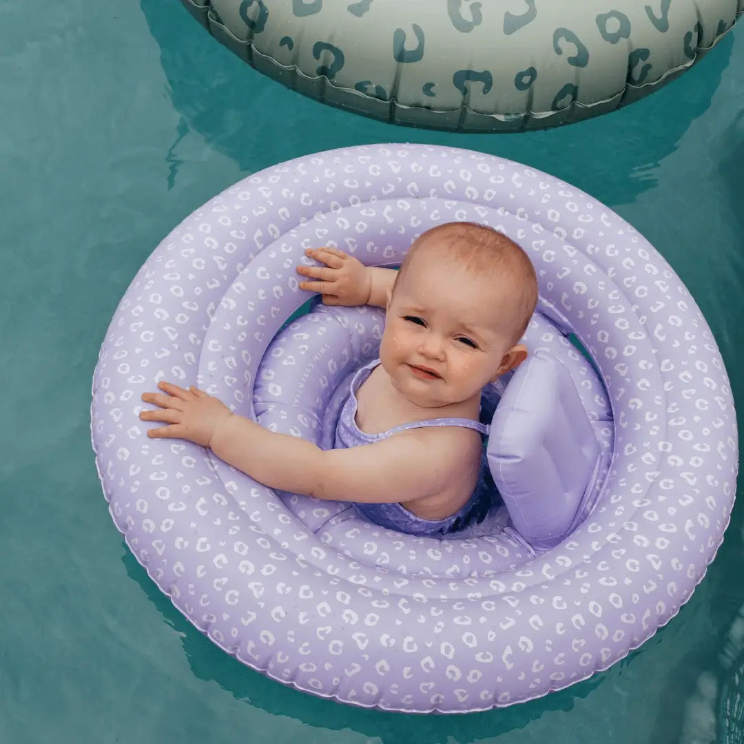 BABY SCHWIMMRING LEOPARD LILAC