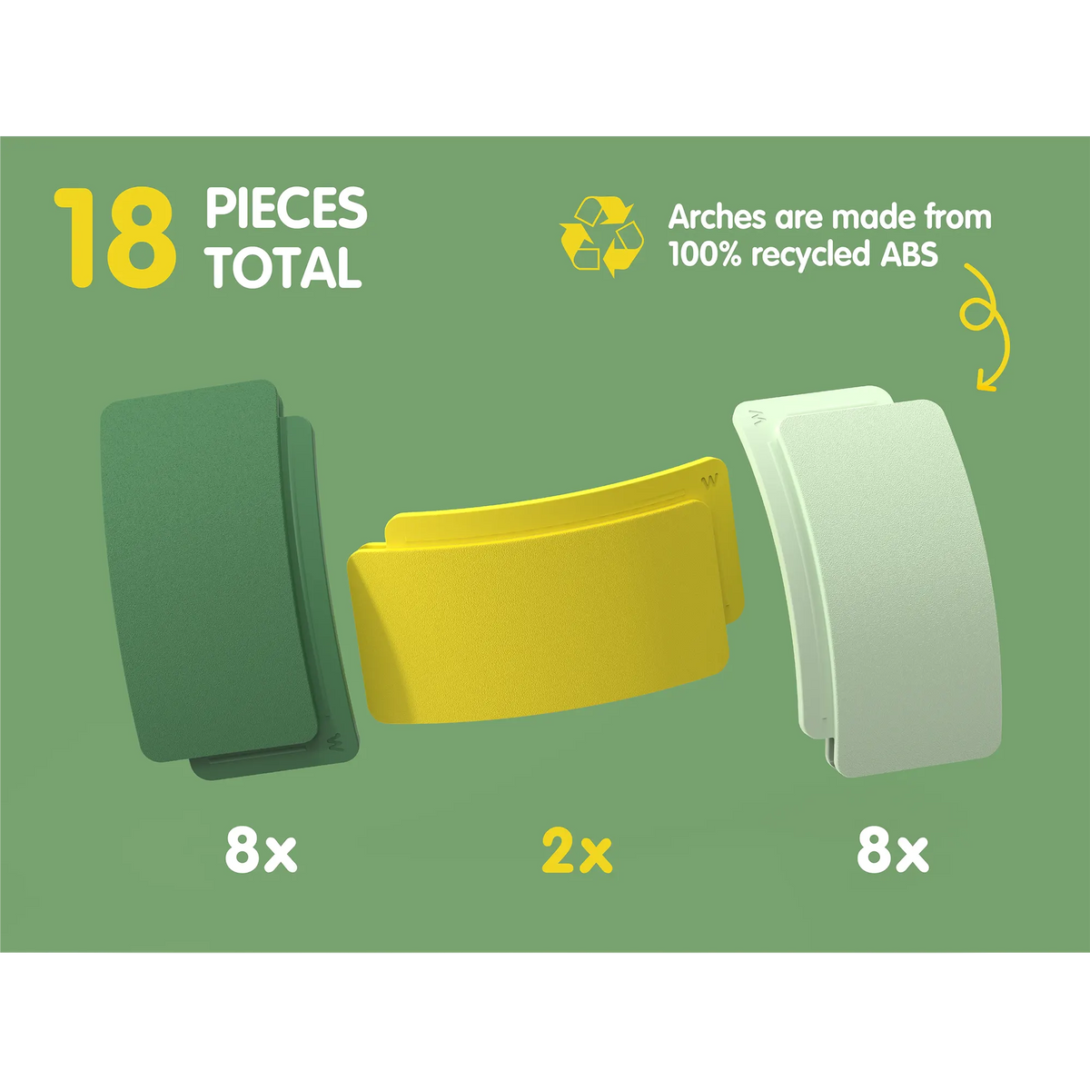 Waytoplay – Kreativset „Arches Starter“ 18 Teile