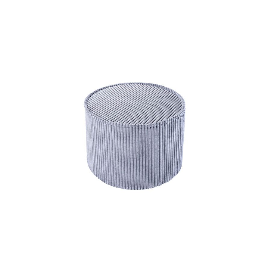 Wigiwama – Schaumstoff-Sitzpuff Cord Blaugrau 39,5cm