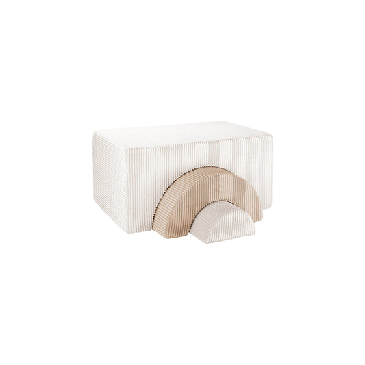 Wigiwama – Schaumstoff-Spielset "Regenbogen" Creme/Beige 3-tlg.
