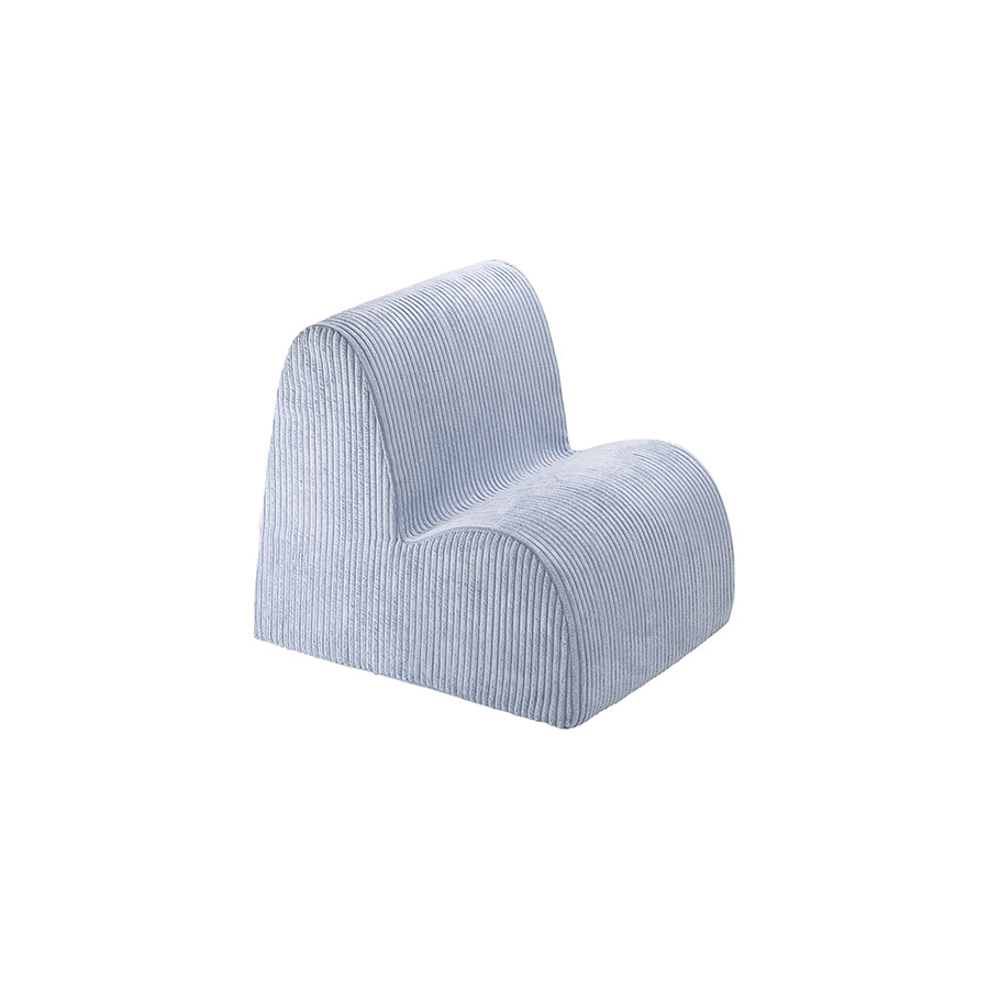 Wigiwama – Kinder Sessel 'wolke" Cord Blaugrau 50x60cm