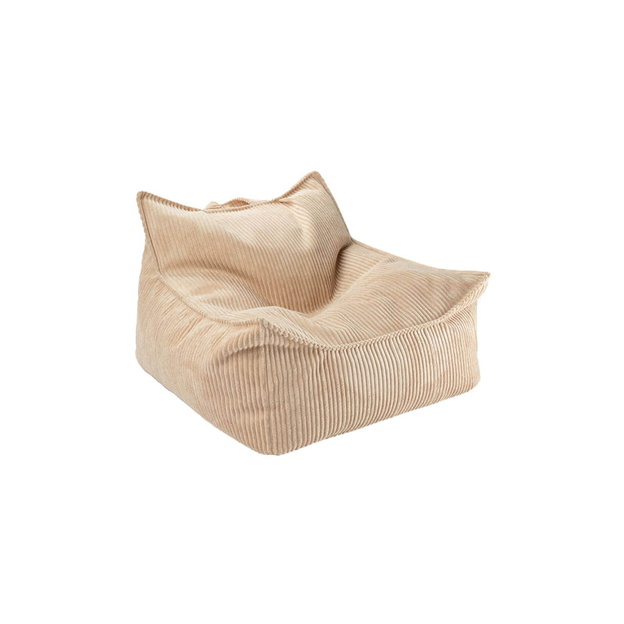 Wigiwama – Kinder Sessel/Sitzsack Cord Beige 80cm