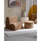 Wigiwama – Kinder Sessel "Wolke" Cord Toffee 50x60cm