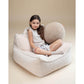 Wigiwama – Kinder Sessel/Sitzsack Teddy Creme 80cm