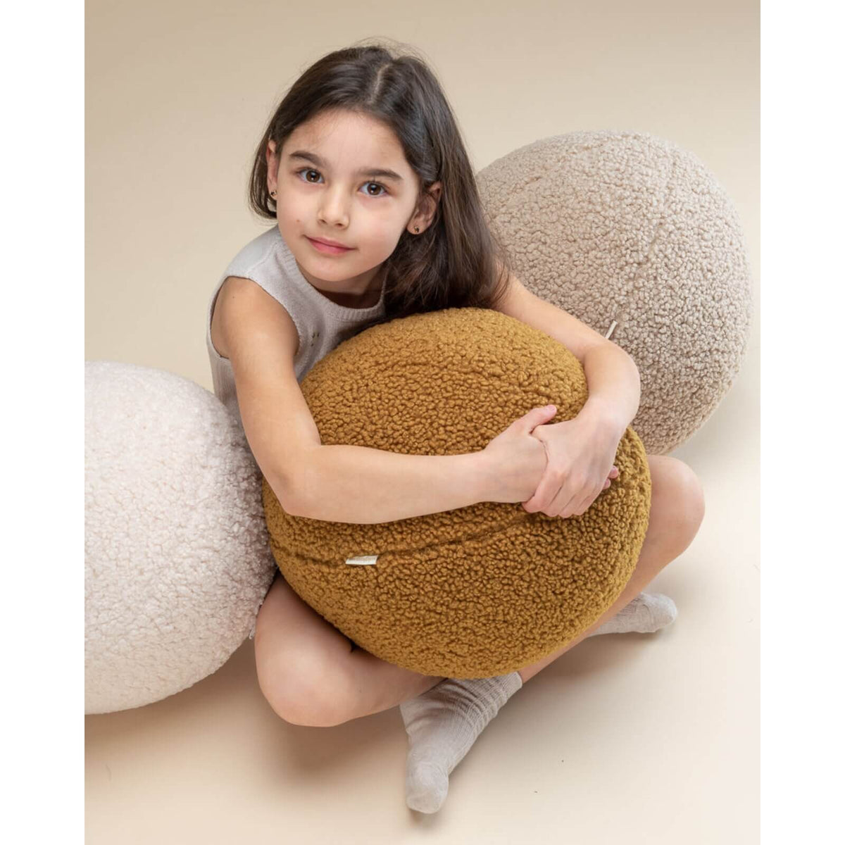 Wigiwama – Ballkissen Teddy Creme 35cm