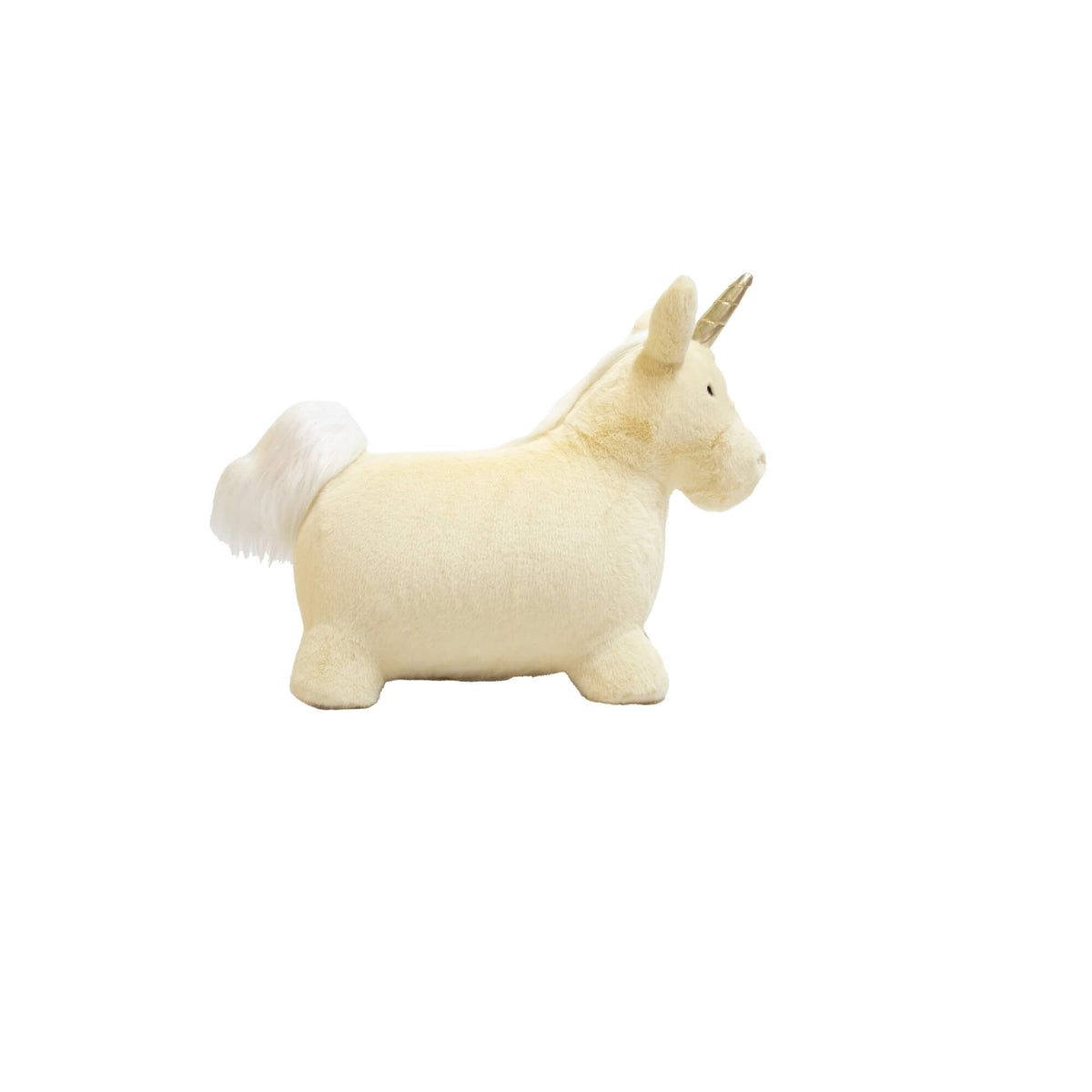 Wild & Soft – Hüpftier „Unicorn“ aus Plüsch mit Pumpe, handgefertigt