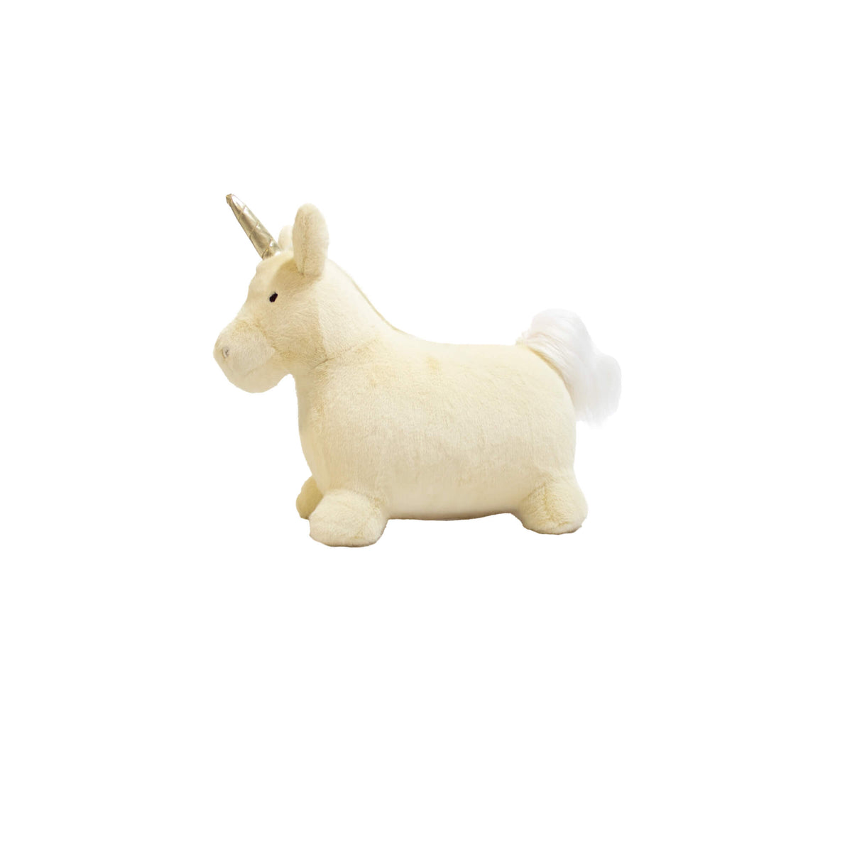 Wild & Soft – Hüpftier „Unicorn“ aus Plüsch mit Pumpe, handgefertigt